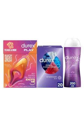 Durex Çoklu Titreşimli Erojen Bölge Uyarıcı + Chill Karma Prezervatif 20li + Play Aloe Vera Jel 200ml