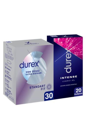 Durex Yok Ötesi Ultra Kaygan İnce Prezervatif 30'lu + Durex Intense Uyarıcı Jel 10ml, Büyük Fırsat Paketi