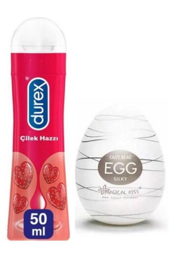 Durex Çilek Hazzı Kayganlaştırıcı 50 ml ve Ozzy Store Egg Silky Erkeklere Özel Yumurta Mastürbatör