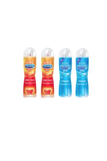 Durex Çilek Aromalı Kayganlaştırıcı 50 Ml X2 Adet + Play Su Bazlı 50 Ml X2 Adet