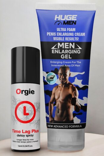 HUGE MEN 50 ml Penis Büyütücülü ve geciktiricili 16 ml Tauro Sprey