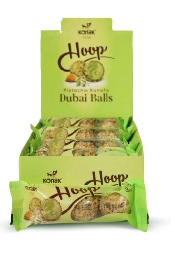 KONAK HOOP ANTEP FISTIKLI KADAYIFLI TOP GOFRET 12 ADET X 27 GR