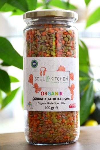 Soul Kitchen Organik Ürünler Sertifikalı Organik Bebek Çorbalık Tahıl Karışımı +8ay 400gr