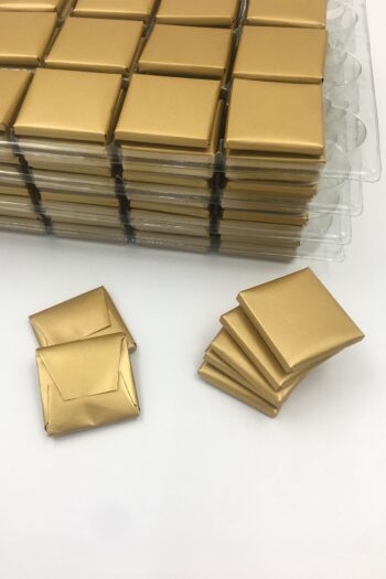 KAKAO AĞACI Altın Sargılı Sütlü Madlen 72 Adet ikramlık Çikolata