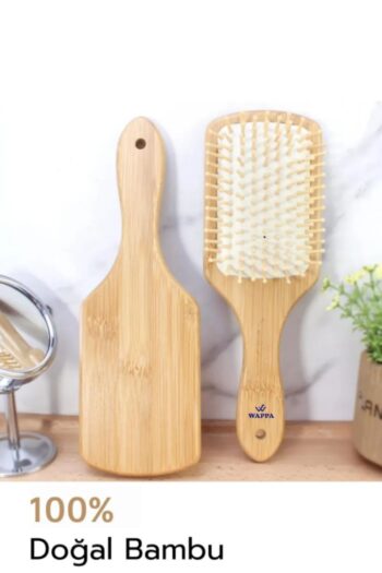 SosyeteDükkanı Bambu Dişli Şaç Fırçası