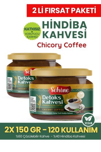 Sehine 2'li Fırsat Hindiba Kahvesi - Detox, Form Kahve 2 Aylık (120 KULLANIM) 2x150gr
