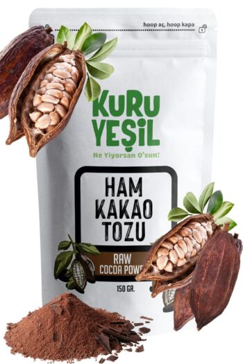 Kuru Yeşil Ham Kakao, Ham Kakao Tozu, Cacao Powder, Raw Cacao, Glutensiz, Gluten Free, 150 gr