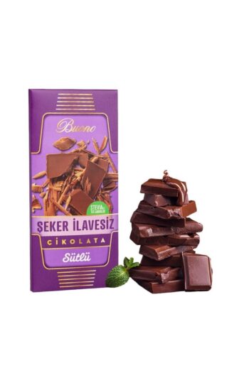 buona notte 1 Adet Şeker Ilavesiz Çikolata Sütlü Stevyalı Stevia Ile Tatlandırılmış Diyabetik 100 gram Şekersiz
