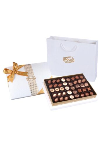 Bolçi Diamond Beyaz Hediye Çikolata Kutu 465g