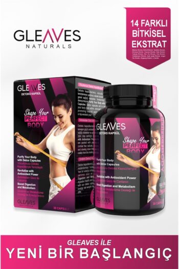 Gleaves Naturals Bitkisel Formüllü Detoks Kapsül / Biberiye, Mate, Chia, Yeşil Çay, Ekstrat Kilo Verme