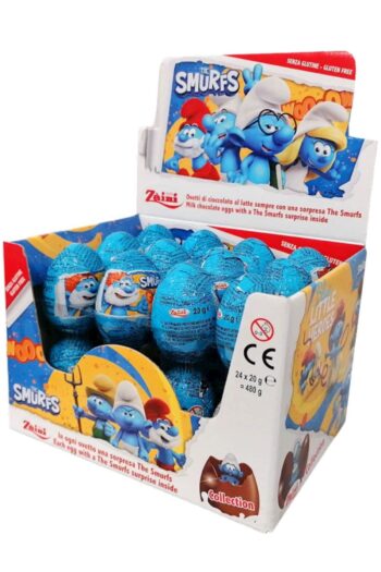 Deli2me Smurfs Şirinler Glutensiz Çikolatalı Sürpriz Yumurta 20gr 3 adet