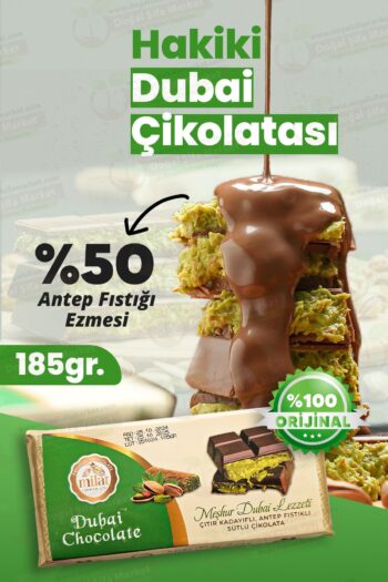 Milat El Yapımı Dubai Çikolatası Antep Fıstıklı 185 Gr.