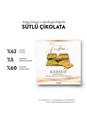 Patiswiss Juva Antep Fıstığı Ve Kadayıflı Dubai Çikolatası 60g