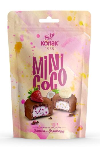 KONAK Mini Coco Çikolata Kaplı Meyve Parçacıklı Hindistan Cevizli
