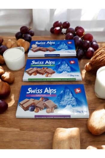 Swiss Alps İsviçre Çikolatası Üzümlü, Fındıklı ve Sütlü 3 Adet x 100 gr