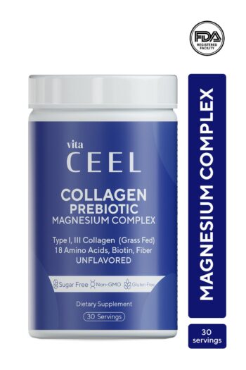 Vita Ceel Magnezyum Complex Ve Collagen Tip 1, 3 Içeren Bisglisinat, Malat, Sitrat, B6