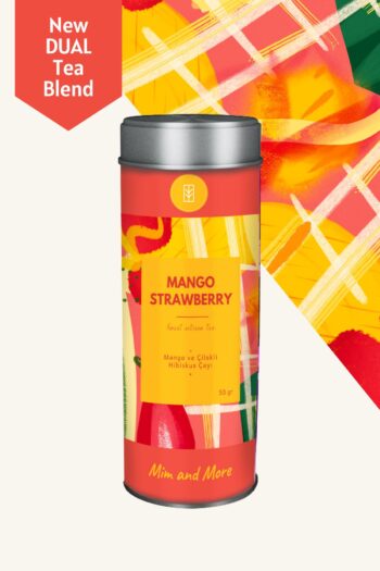 Mim and More Mango Strawberry Tea - Mango Ve Çilek Aromalı Hibiskus Çayı, 50 gr