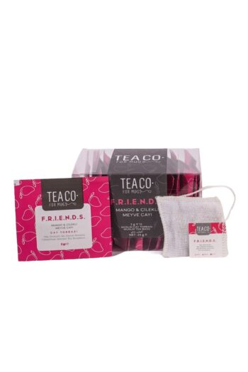TEA CO F.r.i.e.n.d.s. - Mango Ve Çilekli Meyve Çayı Müslin Çay Poşeti