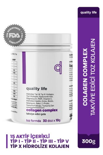 Quality Life Kolajen Complex Saf Toz Tip1 Tip2 Tip3 Tip5 10 Hidrolize Collagen Peptit Collegen Colagen Kollagen