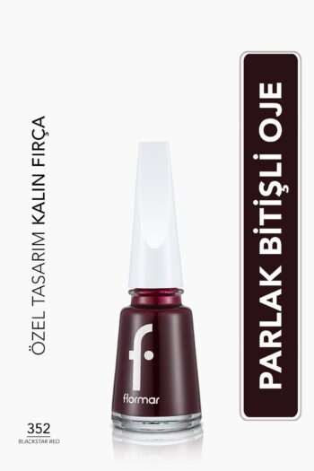 Flormar Klasik Parlak Bitişli Yüksek Pigmentli Oje -nail Enamel- 352 Blackstar Red New- 8682536035934