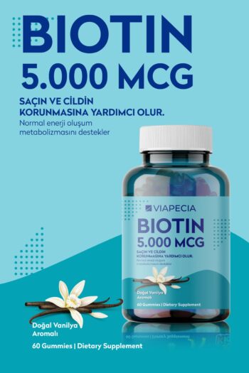Viapecia Jelibon Formunda Biotin 5000 Mg 60 Adet Saç Ve Cildi Korur