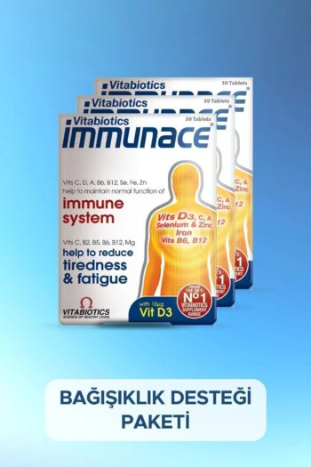 Immunace Demir, Çinko,Selenyum, Magnezyum, D Vitamini İçeren Bağışıklık Destek Vitamini 3'lü Avantaj Paketi