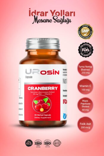 inMAX Urosin Plus (İDRAR YOLLARI ENFEKSİYONU, MESANE SAĞLIĞI) Cranberry Turna Yemişi Ekstresi 30 Kapsül