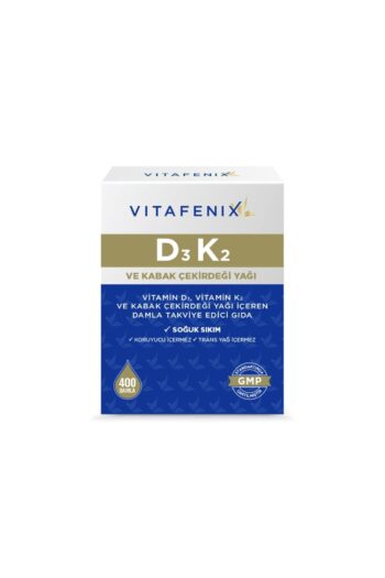 Vitafenix D3K2 Ve Kabak Çekirdeği Yağı İçeren Takviye Edici Gıda