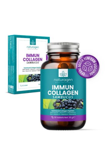Naturagen Immun Collagen Sambucus (KARAMÜRVER) Yeni Cam Şişe 30'lu Tablet