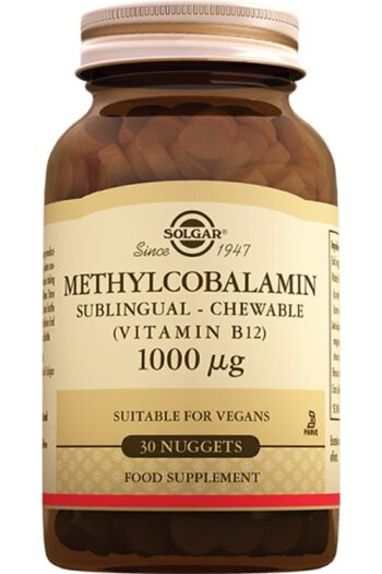 Solgar Methylcobalamin (B12) 1000 Mcg 30 Dilaltı Tableti (METİLKOBALAMİN) Skt:11/25