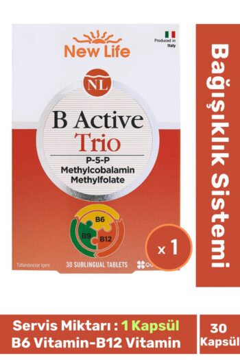Fit1001 New Life B12 Vitamini Bağışıklık Sistemi B Active Trio 30 Kapsül