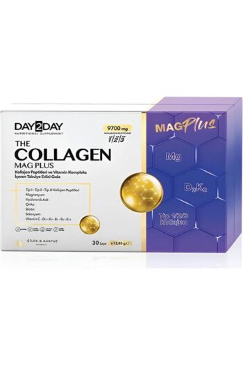 DAY2DAY The Collagen Mag Plus Kolajen Peptitleri Vitamin Mineral İçeren Takviye Edici Gıda 30 Saşe