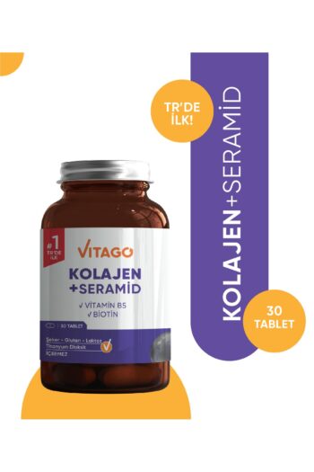 Vitago Premium Hidrolize Kolajen, Seramid, Biotin Içeren 30 Tablet