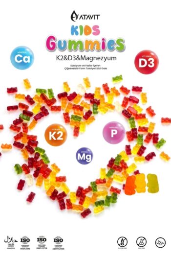 Atavit D3 K2 Magnezyum Kalsiyum Fosfor Gummıes Kids