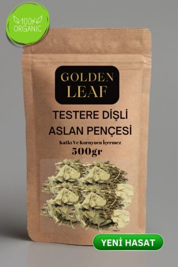 golden leaf Yeni Mahsül Organik Öğütülmüş Testere Dişli Aslan Pençesi Otu 500gr