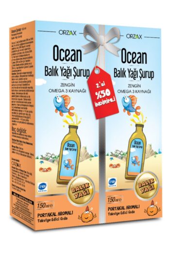 Ocean Balık Yağı Şurup Portakal 150ml 150ml 2.si %50