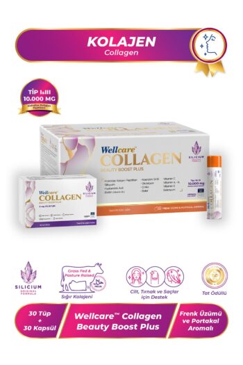Wellcare Collagen Beauty Boost Plus Likit Frenk Üzümü-portakal Aromalı 10.000 Mg - 30 Likit Tüp 30 Kapsül