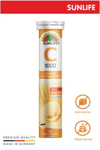 Sunlife Vitamin C 1000 Mg 20 Efervesan Tablet