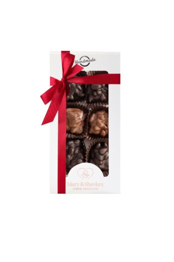 mary&shevkey luxury chocolates Sütlü- Bitter Rocher Taze Bütün Antep Fıstıklı Çikolata Bitter Sütlü Atıştırmalık Çikolata 80gr