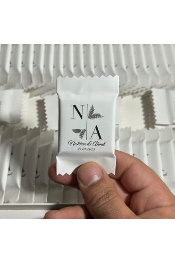 Blackeye Chocolate Kişiye Özel Isimli Söz Nişan Nikah Çikolatası - Lüx Etiket - 50 Adet Madlen Çikolata