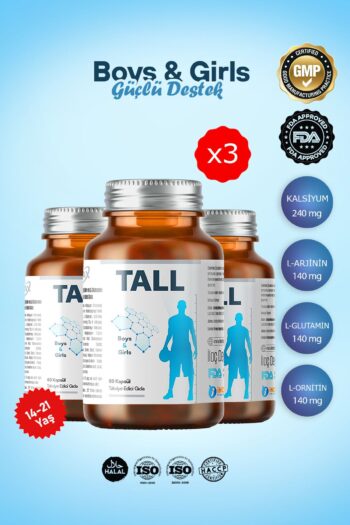 inMAX Tall 3'lü Paket (ERKEK & KIZ - GİRLS & BOYS) Boy Uzamasına, Kemik Ve Kıkırdak Gelişimine Destek