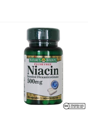 Natures Bounty Flush Free Niacin 500 Mg 50 Kapsül - AROMASIZ