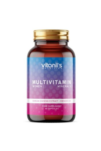 Vitanil's Nutrition Multivitamin Minerals Women - 60 Kapsül - 13 Tip Vitamin 8 Tip Mineral - Korean & Coenzim Q10 Ext.