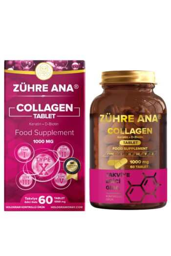 Zühre Ana 5 Tip Hidrolize Kolajen Tip 1, Tip 2, Tip 3, Tip 5, Tip 10 ve Keratin, Biotin 60 Tablet