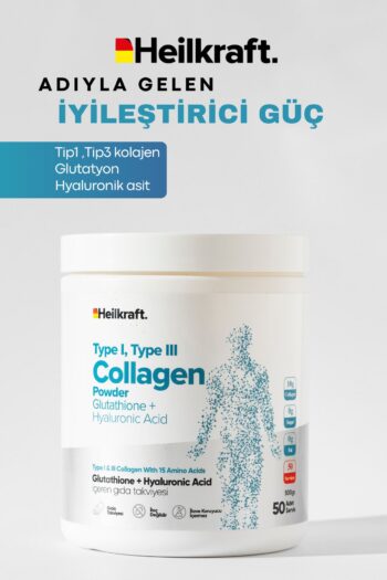 Heilkraft %100 Hidrolize Kolajen, Glutatyon, Hyaluronic Acid Ve 15 Amino Asit Içeren Gıda Takviyesi 50 Günlük