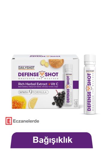 HANGOVERSHOT Defenseshot Soğuk Algınlığına Karşı Bitkisel Gıda Takviyesi, Defense Shot 7'li