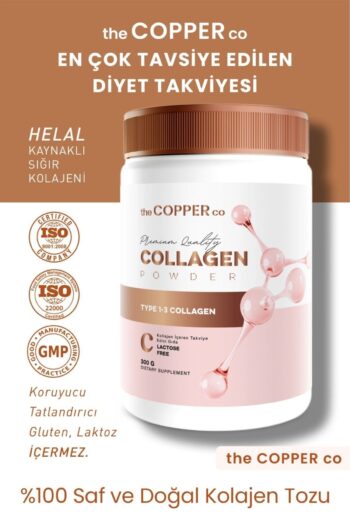 The Copper Co %100 Saf Ve Doğal Yüksek Kalite Çift Hidrolize Kolajen Peptitler içeren Diyet Takviyesi
