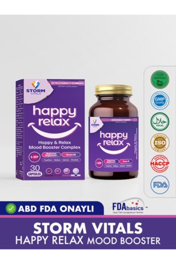 STORM VİTALS Happy Relax (5-HTP, MAGNEZYUM, BİTKİSEL EKSTRELER) 30 Kapsül