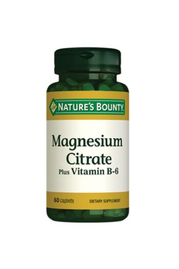 Natures Bounty Magnesium Citrate Plus B6 60 Kapsül