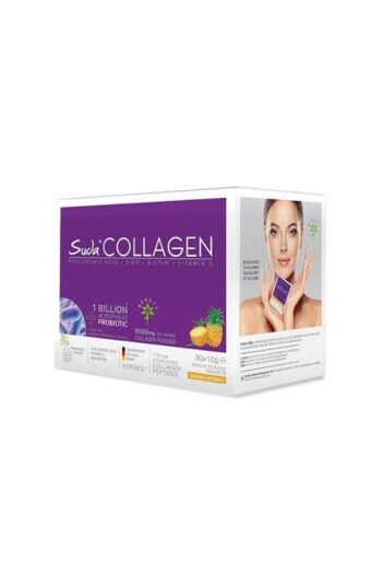 Suda Collagen Kolajen + Probiotic Ananas Aromalı 10gx30 Sachet 8000 mg Hidrolize Collagen Peptit - Tip1 , Tip3